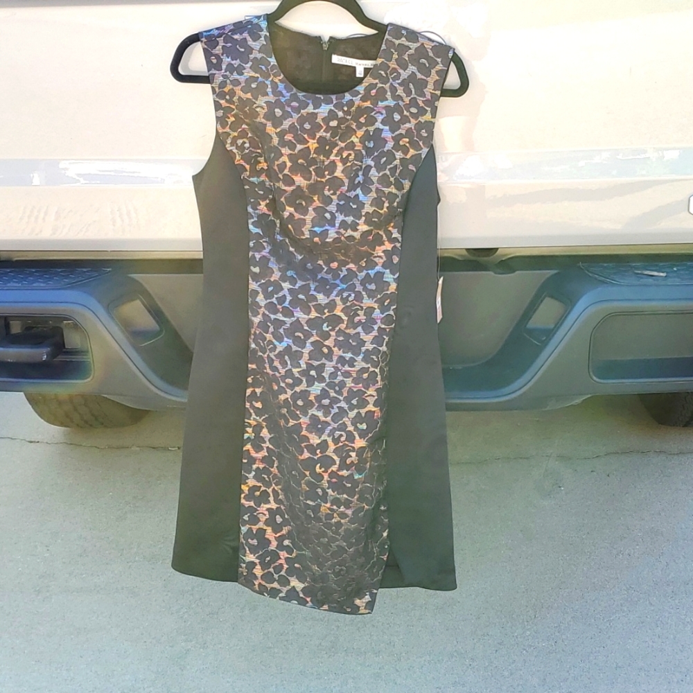 RACHEL Rachel Roy Dress NWT prismatic iridescent rainbow floral